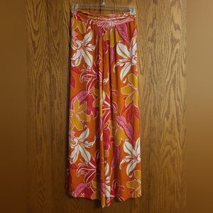 NWT Rachel Rachel Roy Tropical Print Rayon Pant Size Medium